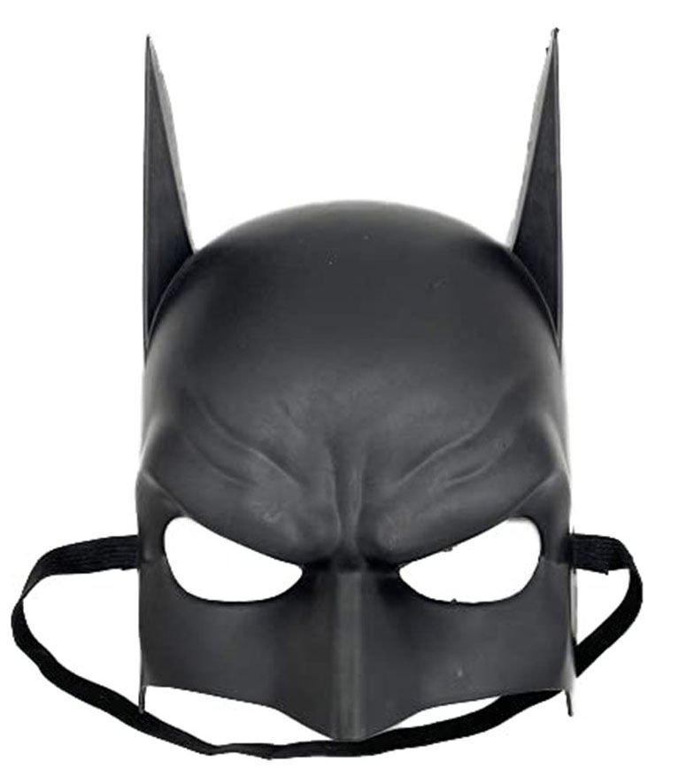 Siyah Çocuk Batman Maskesi Lastikli