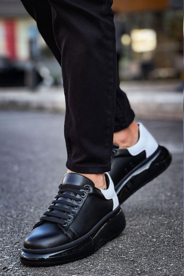 MN295 - CST Sollıevo Erkek Ayakkabı SIYAH/BEYAZ