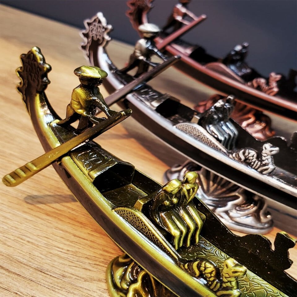 Metal Dekoratif Venedik Kayık