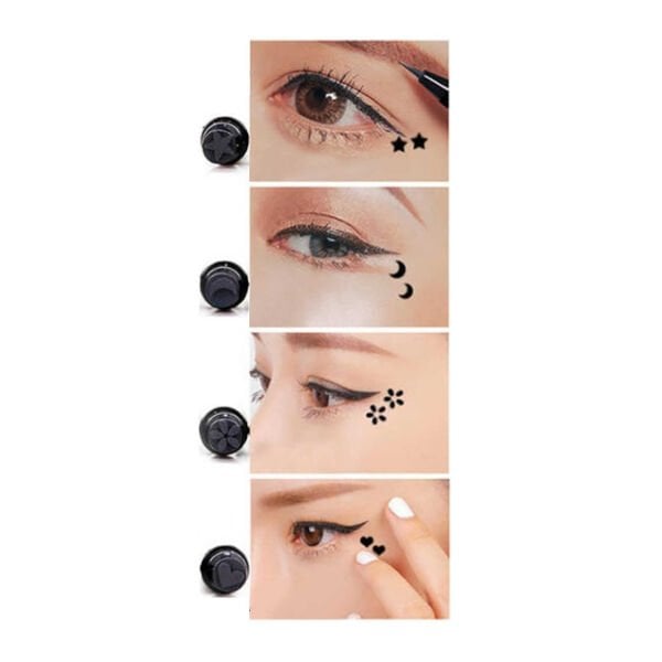 4'lü Desenli Çift Taraflı Eyeliner Seti