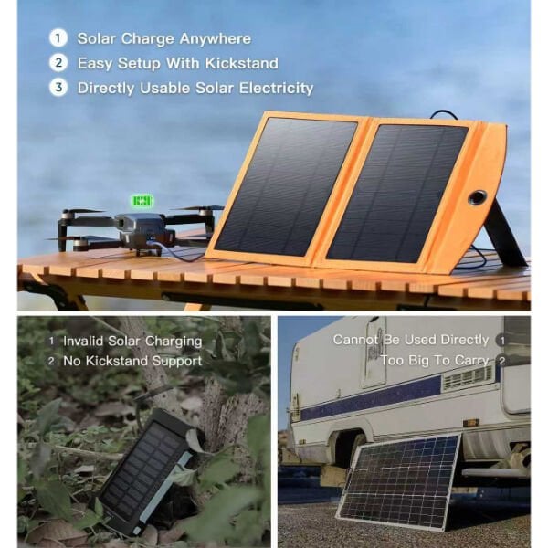 Solar Güneş Enerjili Powerbank 1000 mAh