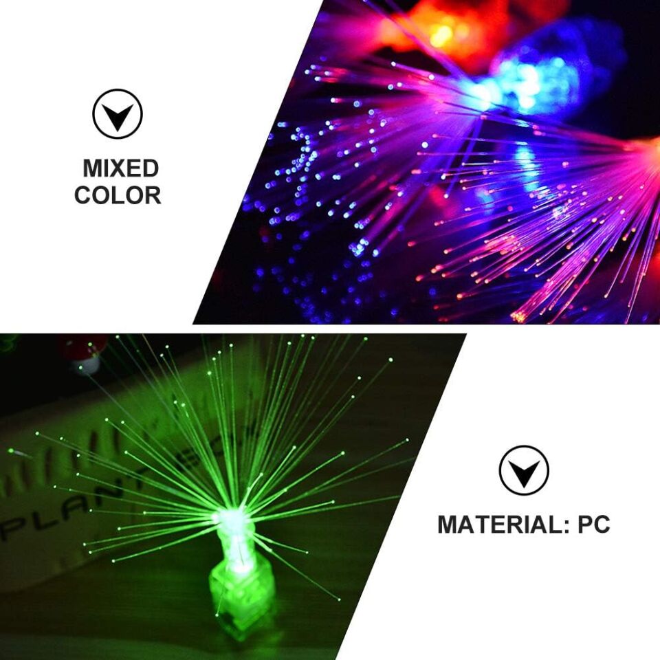 4'lü LED Işıklı Renkli Püskül