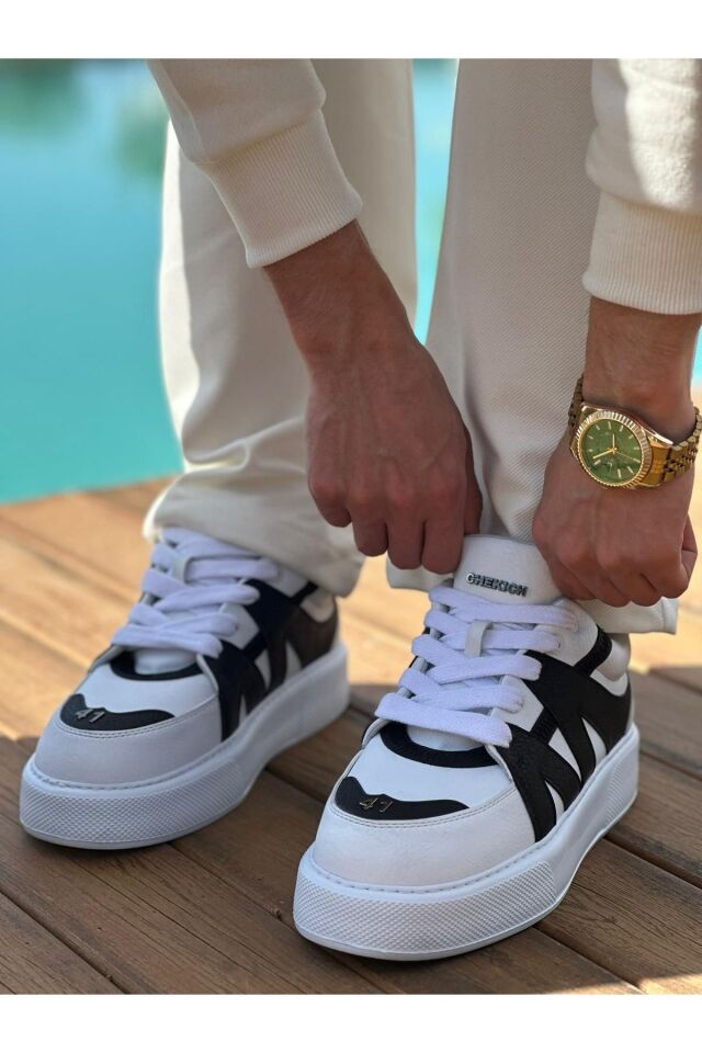 MN2407 - CBT Star-X Erkek Spor Ayakkabı BEYAZ/SIYAH