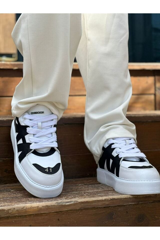 MN2407 - CBT Star-X Erkek Spor Ayakkabı BEYAZ/SIYAH