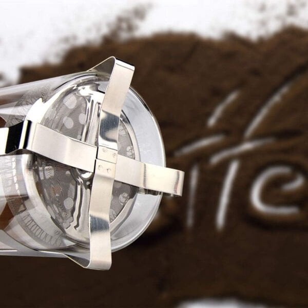 Ahşap Detaylı 350 ml Cam French Press