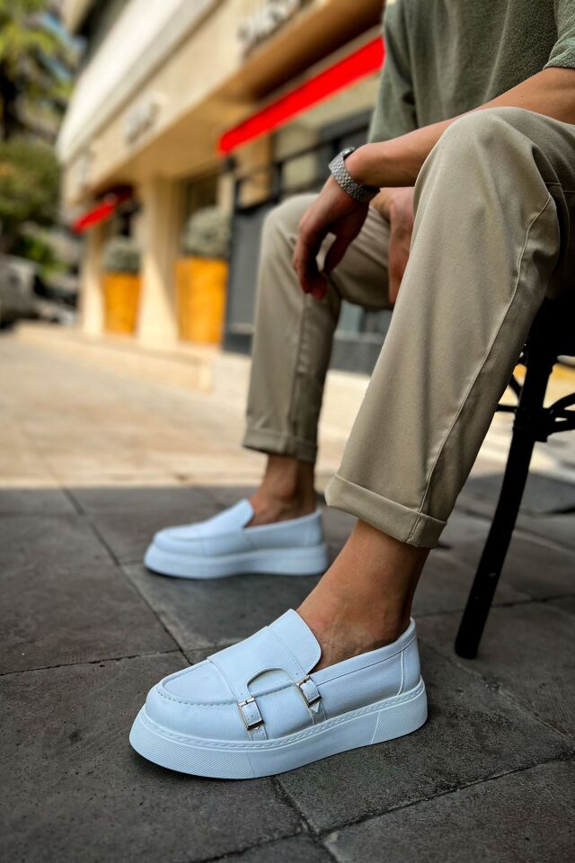 MN417 - CBT Mancini Erkek Ayakkabı BEYAZ