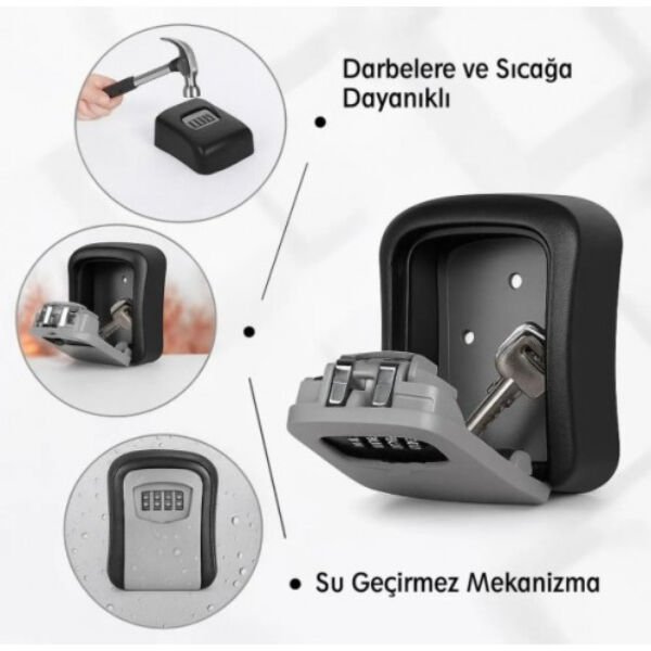 Şifreli Anahtar ve Eşya Saklama Güvenlik Kasası
