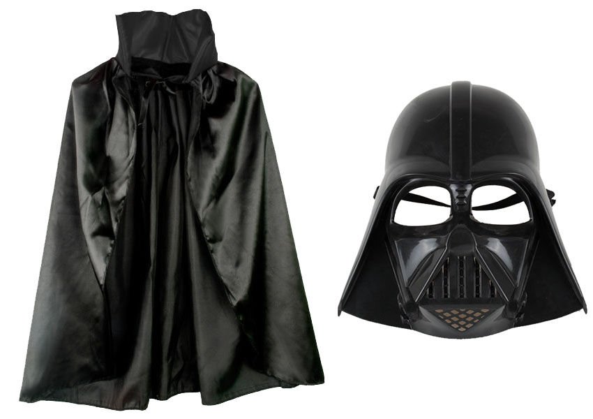 Çocuk Boy Darth Vader Maskesi ve Pelerin Seti