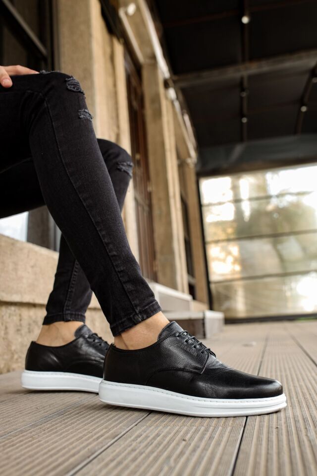 MN003 - DBT Classica Pelle Di Cuoio Erkek Ayakkabı SIYAH