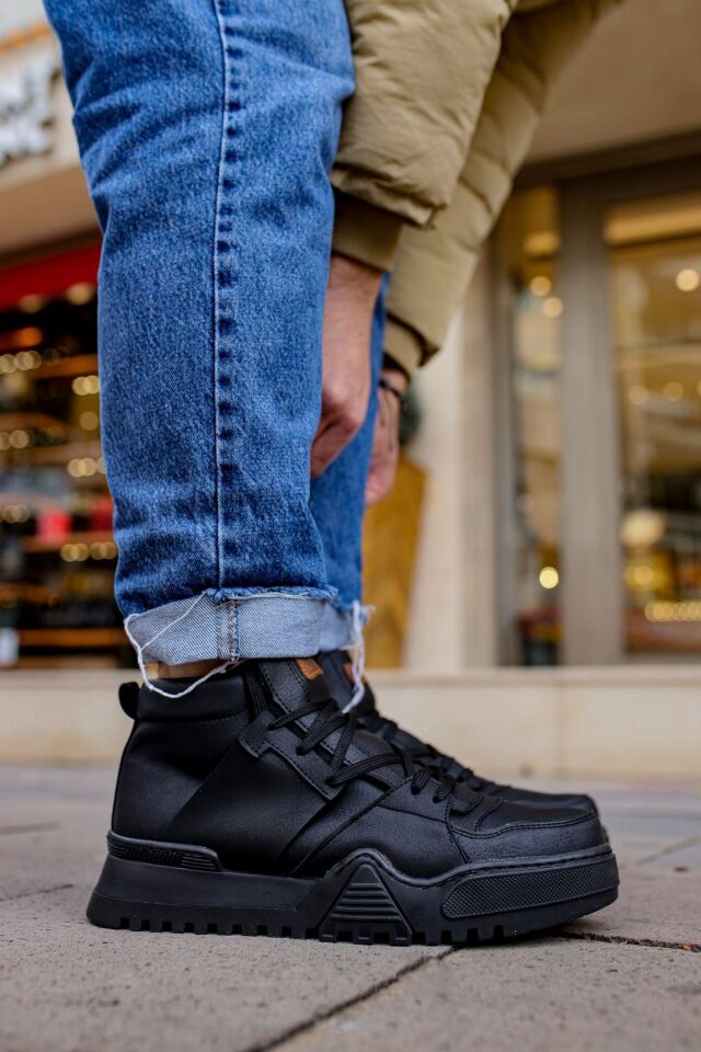 MN057 - GSST Ghost Line Erkek Bot SIYAH/SIYAH