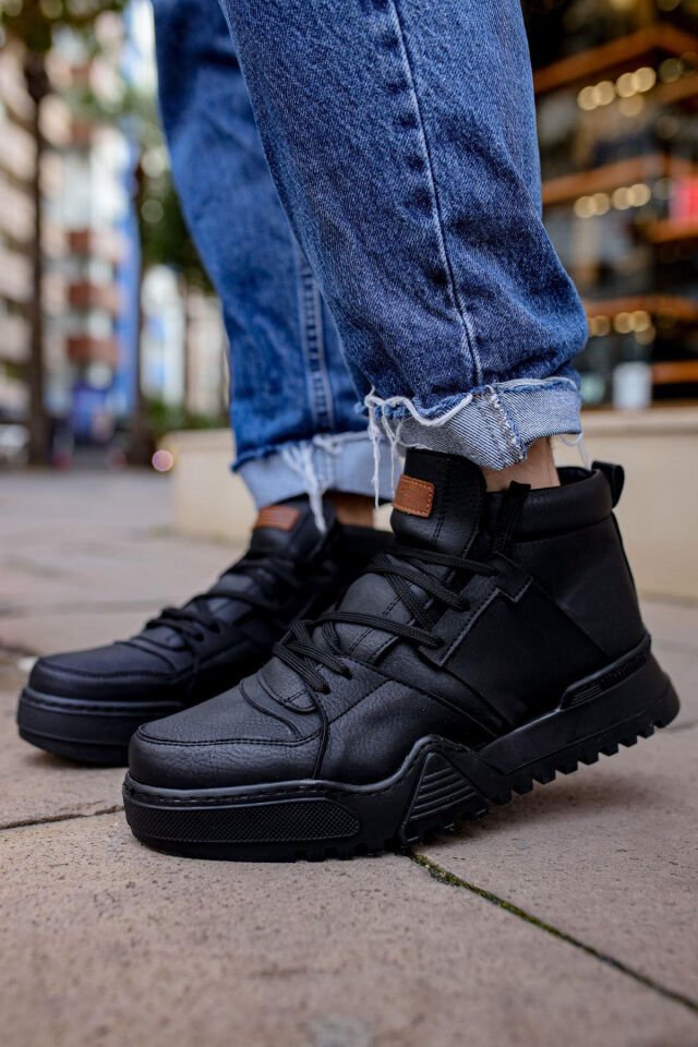 MN057 - GSST Ghost Line Erkek Bot SIYAH/SIYAH