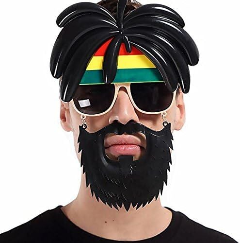 Rasta Peruklu Bob Marley Parti Gözlüğü